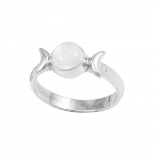Rainbow Moonstone Ring