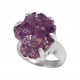 Amethyst Druzy Ring