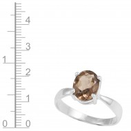 Smoky Quartz Ring Sz 6