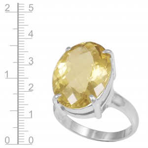 Lemon Quartz Ring