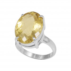 Lemon Quartz Ring