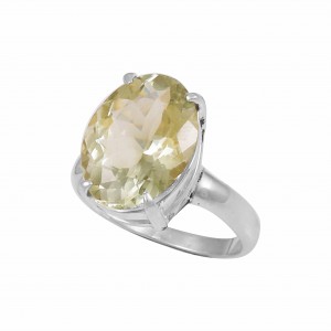 Green Amethyst Ring