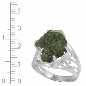 Moldavite Ring