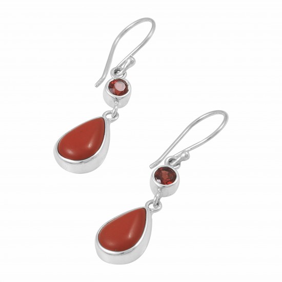 Red Jasper & Garnet Earrings