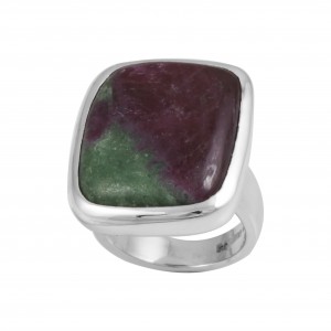 Ruby in Zoisite Ring