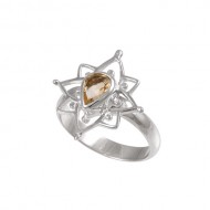 Boheme Lotus Ring (Petite) - Citrine