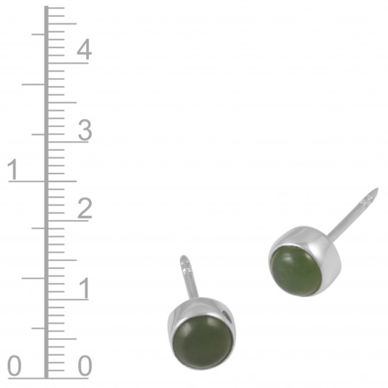Nephrite Jade Stud Earrings Nephrite Jade Stud Earrings