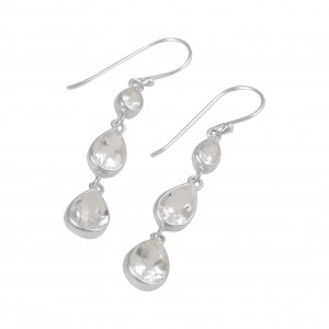 Clear Quartz Earrings