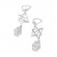 Herkimer Diamond & Merkaba Earrings