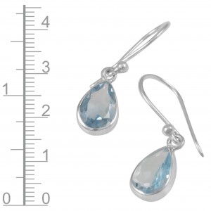 Blue Topaz Earrings