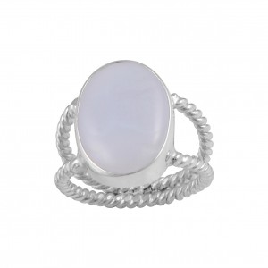 Blue Chalcedony Ring