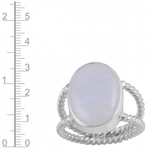 Blue Chalcedony Ring