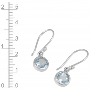 Blue Topaz Earrings