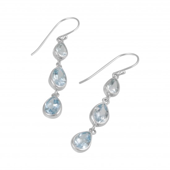 Blue Topaz Earrings