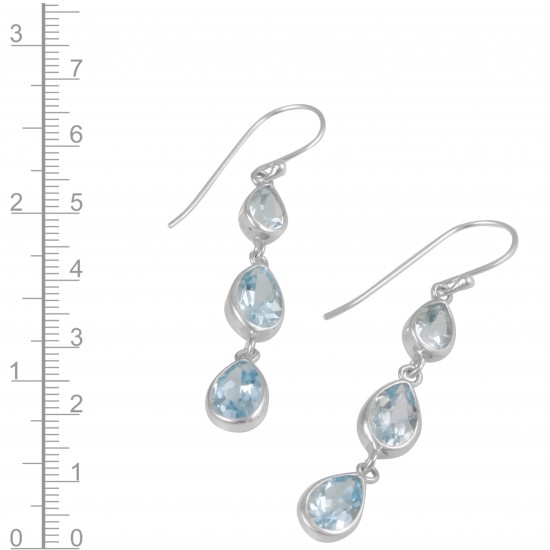 Blue Topaz Earrings