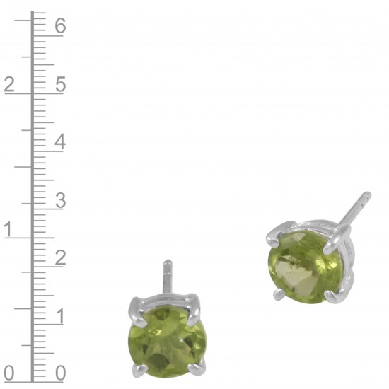 Peridot Stud Earrings