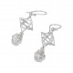 Herkimer Diamond & Merkaba Earrings