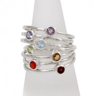 Stackable Chakra Ring Set Stackable Chakra Ring Set