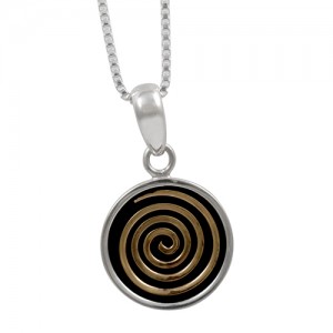 Bronze Spiral Pendant