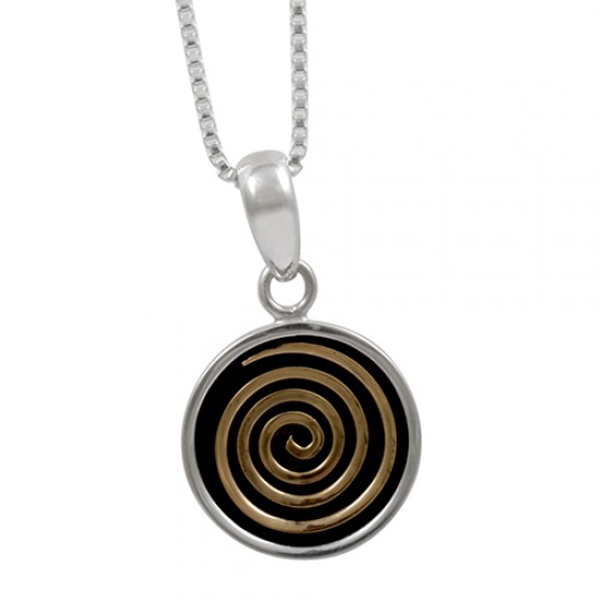 Bronze Spiral Pendant