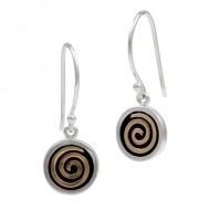 Bronze Spiral Earrings