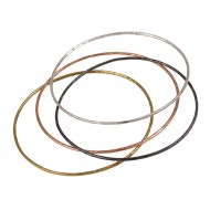 Fine Hammered Bangle - Brass Fine Hammered Bangle - Brass