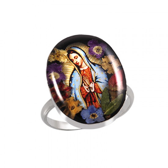 Wildflower Virgin Mary Ring