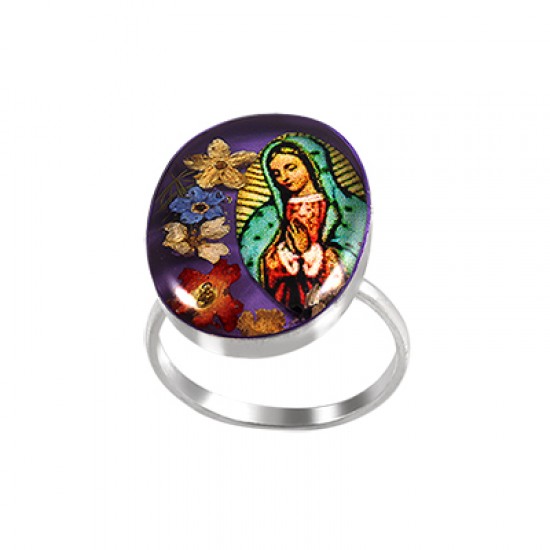 Wildflower Virgin Mary Ring