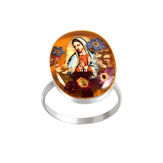 Wildflower Virgin Mary Ring