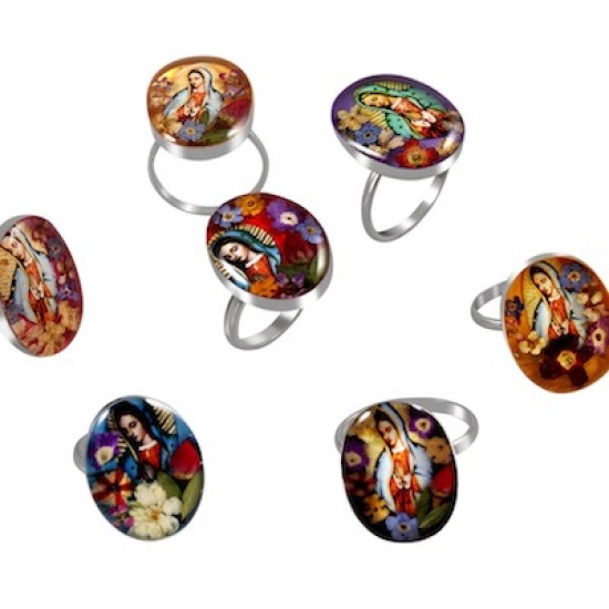 Wildflower Virgin Mary Ring