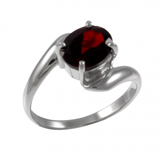 Delicate Garnet Twist Ring Delicate Garnet Twist Ring